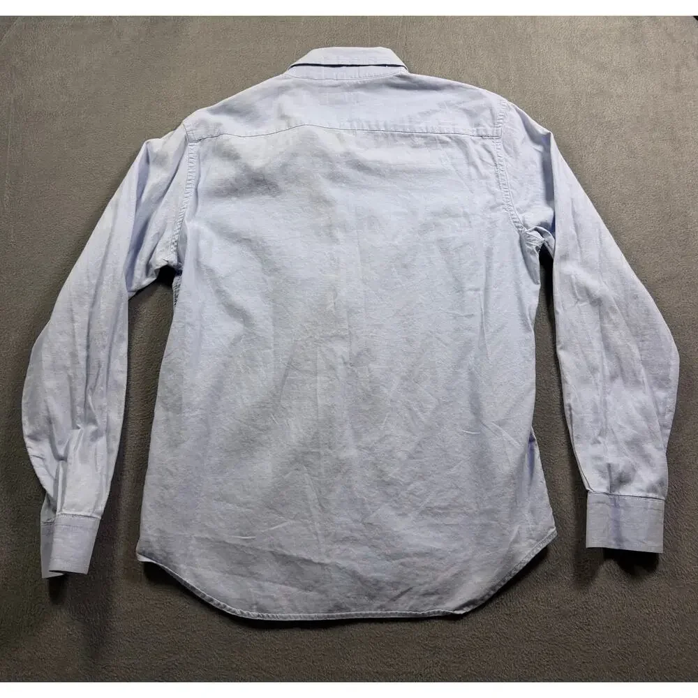 Banana Republic Shirt Mens Medium Light Blue Oxford Button Down‎ Long Sleeve